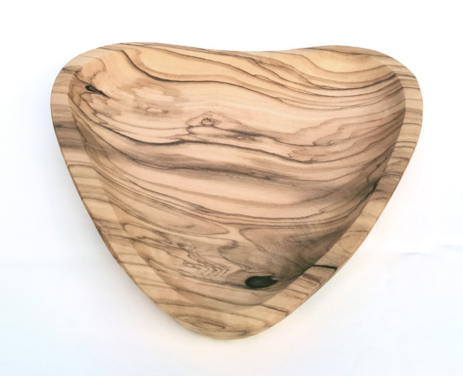 Olive Wood Heart Shaped Dishe