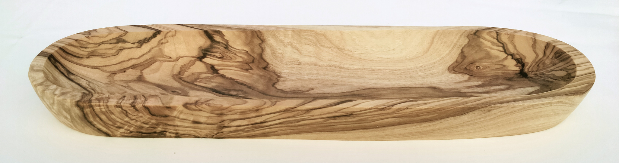 Olive Wood Oval Bread Serving 30cm