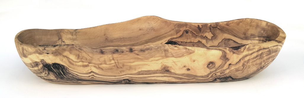 Olive Wood Rustic Bread Serving 30cm