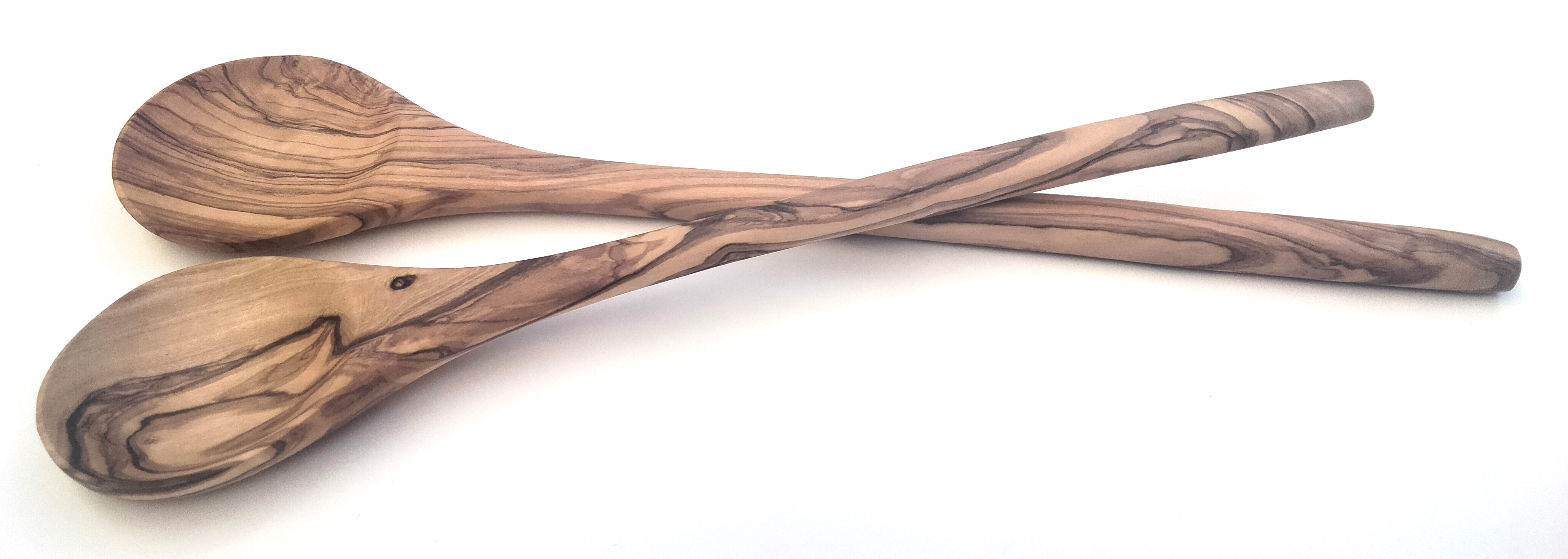 Olive Wood Round Spoon 34cm