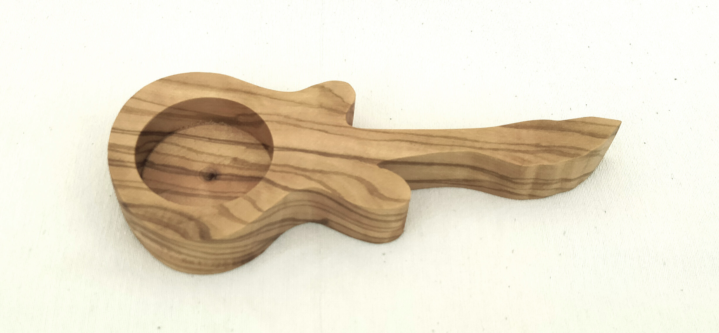 Olive Wood Guitar Candle