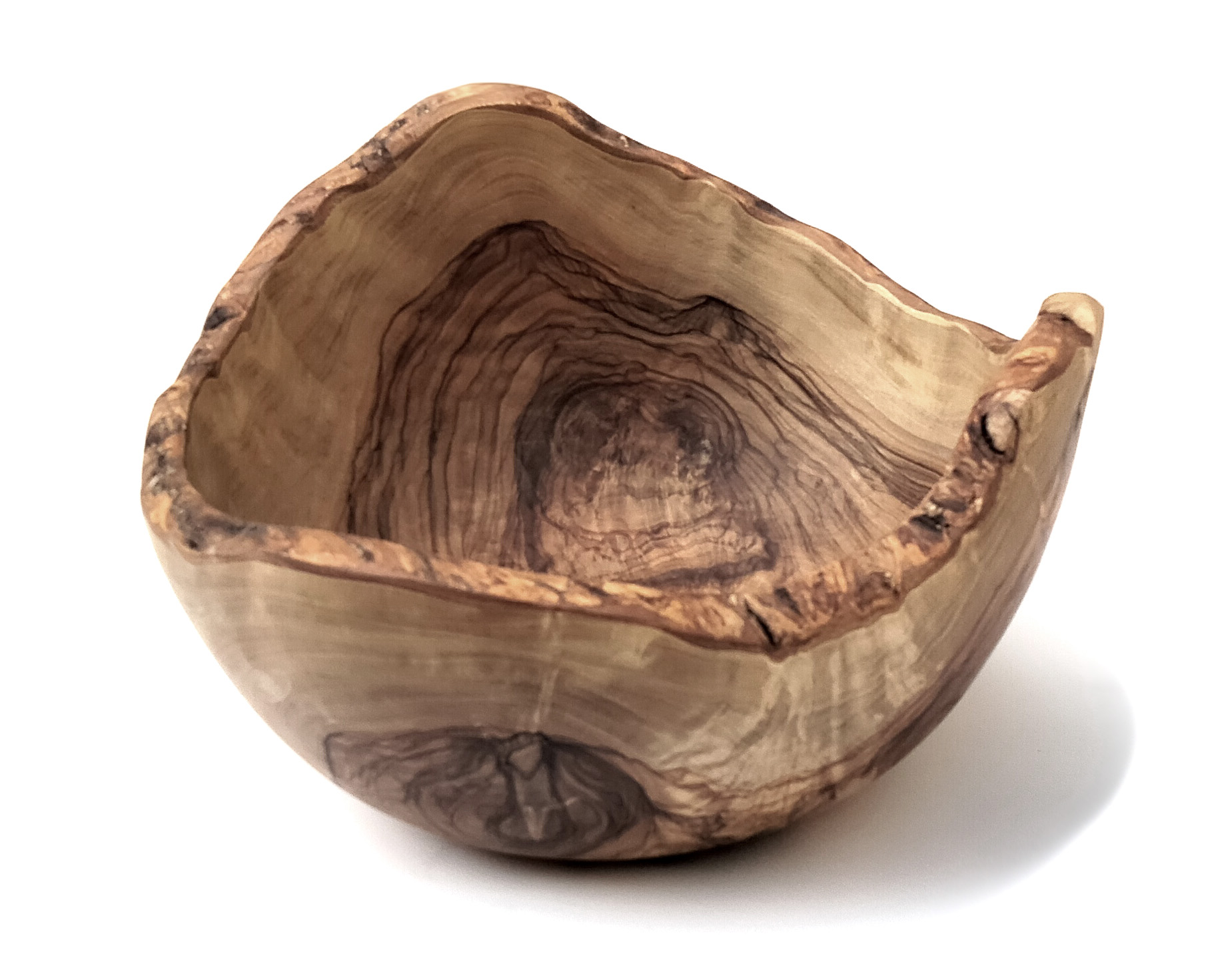 Olive Wood Rustic Salad Bowl