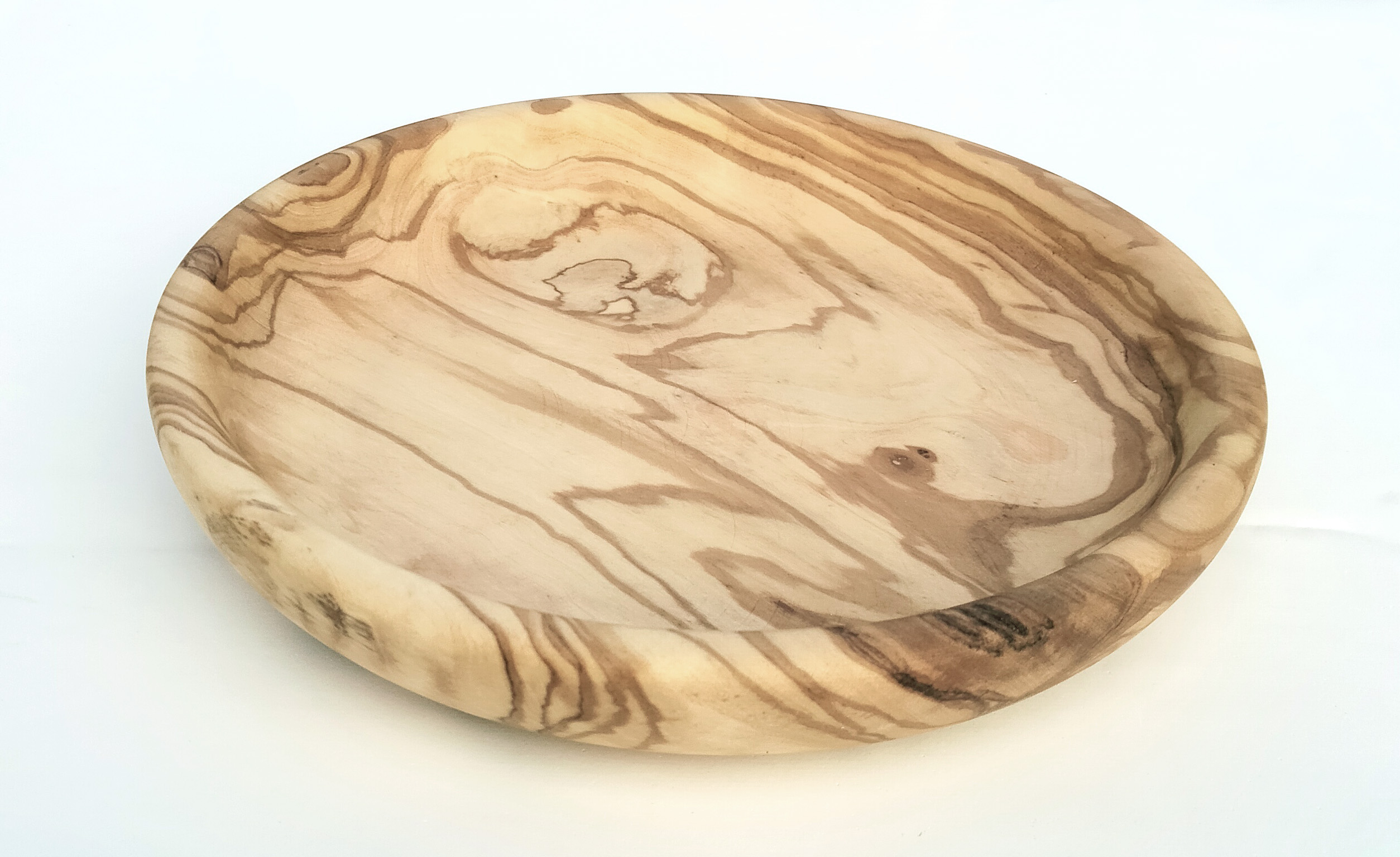 Olive Wood Round Plate 16cm