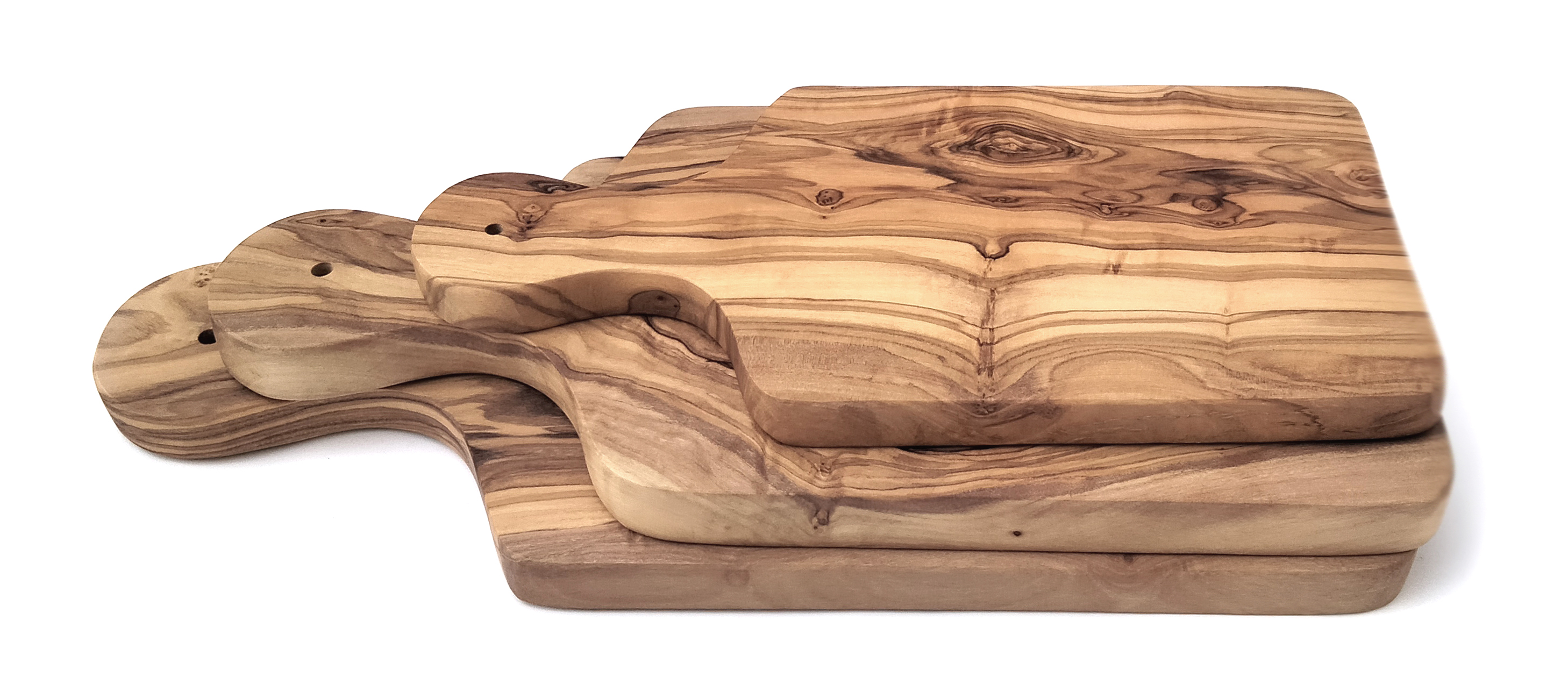 Olive Wood Parsley Cutting Board Set of 3