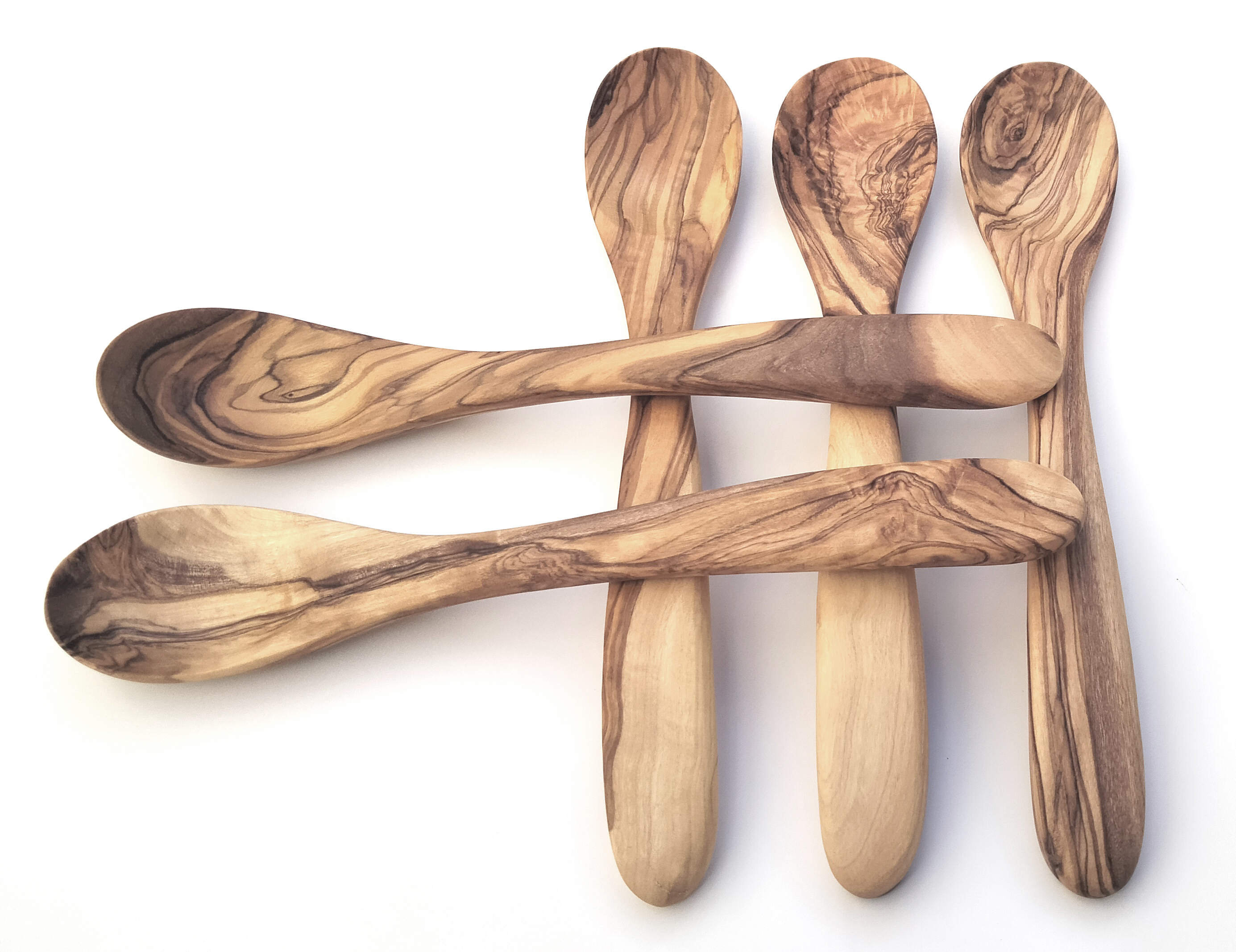Olive Wood Cooking Spoon 21cm F2
