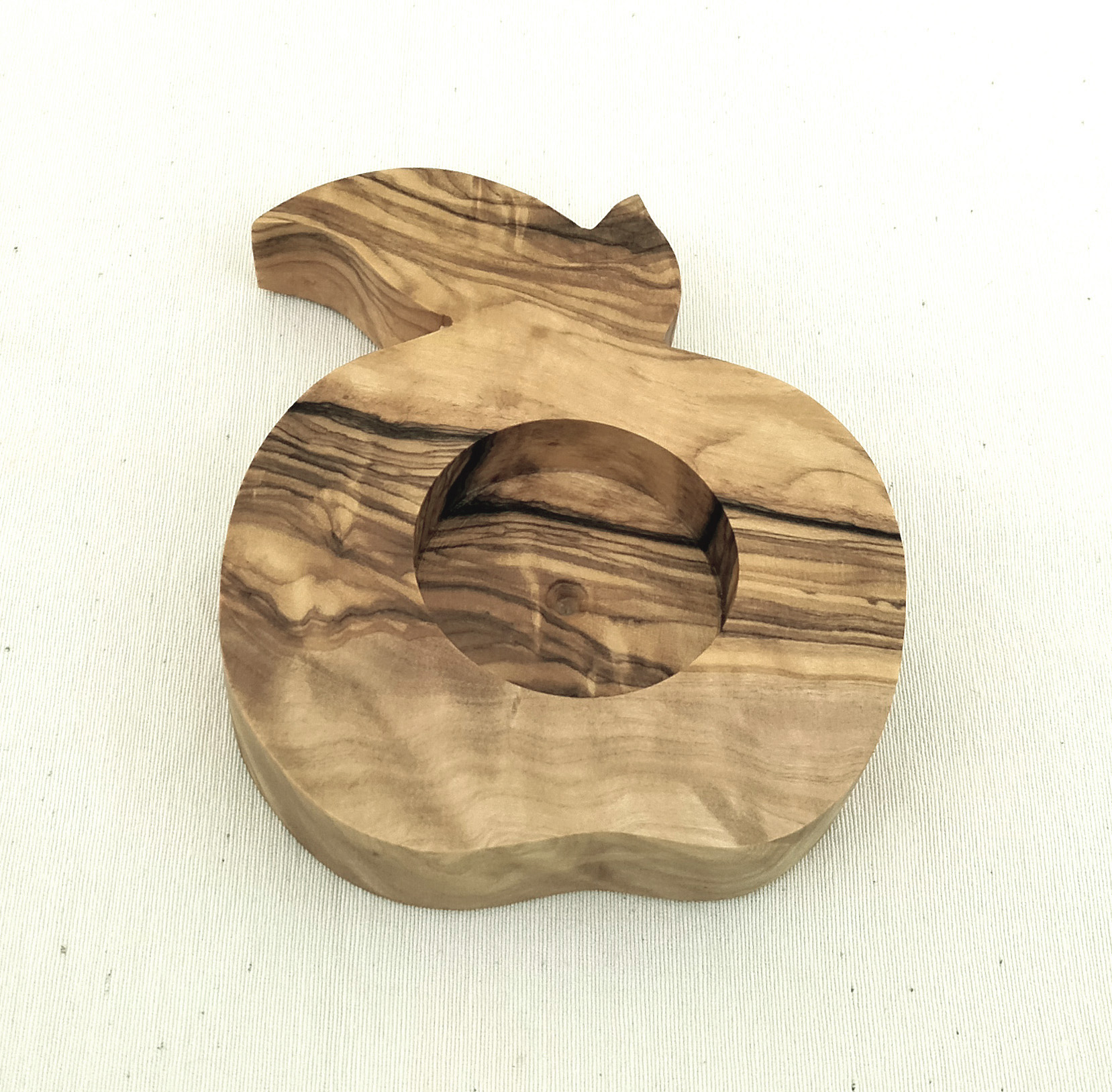 Olive Wood Apple Candle